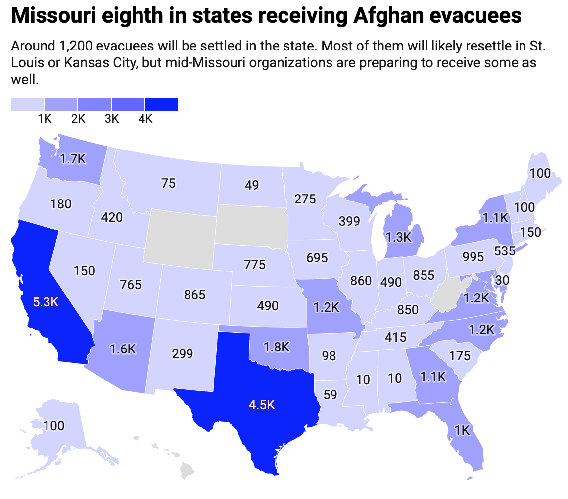 Afghan refugees coming to the US
